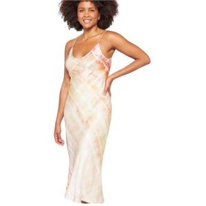 ALLSAINTS All Saints MELODY MAREA SILK BLEND Watercolor MIDI Dress New 8